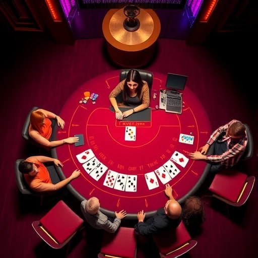 Live dealer studio with multiple camera angles